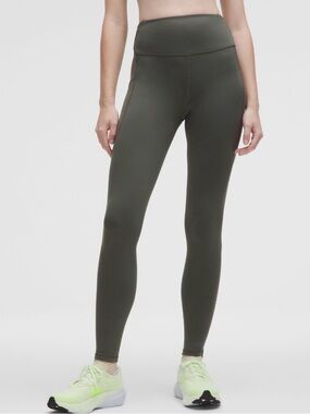 Lululemon Fast And Free HR 25” 5-Pocket Size 8 Palm Deco NWT